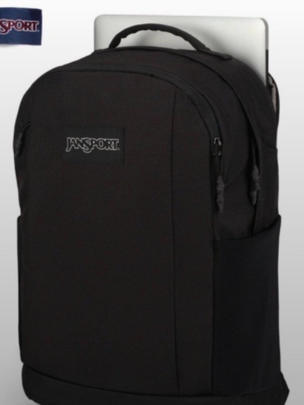 JanSport Inbound Backpack NWT Black Laptop Sleeve 25L $80 Retail, travel school